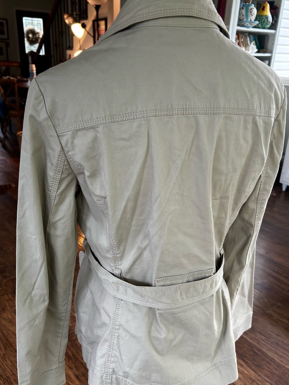 Willi Smith Beige Utility Jacket Medium - Picture 6 of 9
